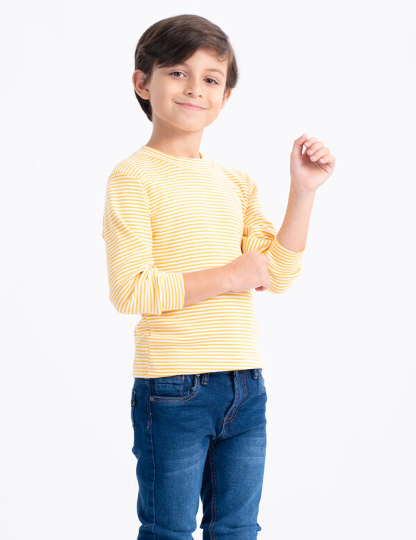 Playera Rayada Manga Larga