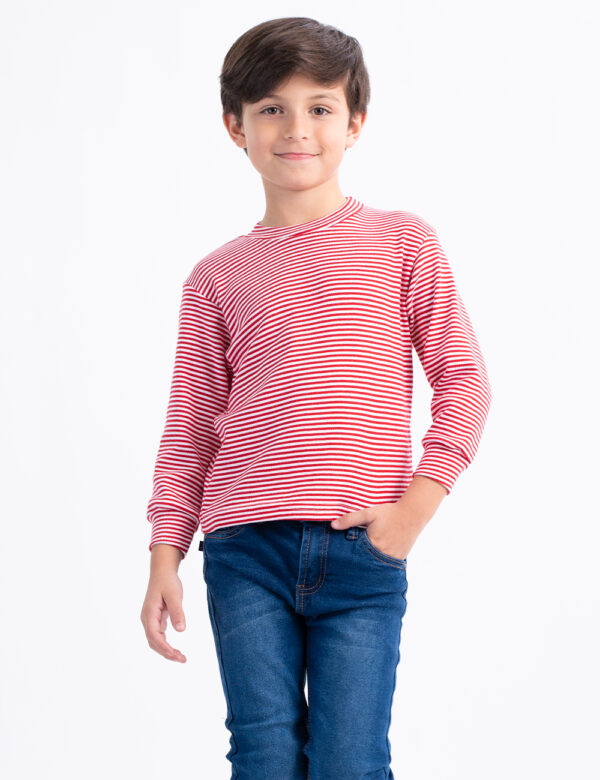 Playera Rayada Manga Larga