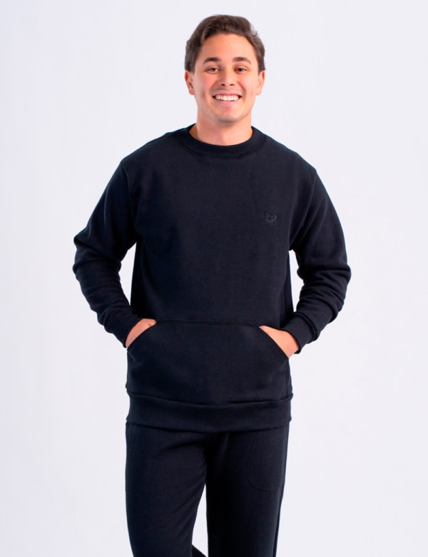 Sudadero Oversized con Bolsa Sólido