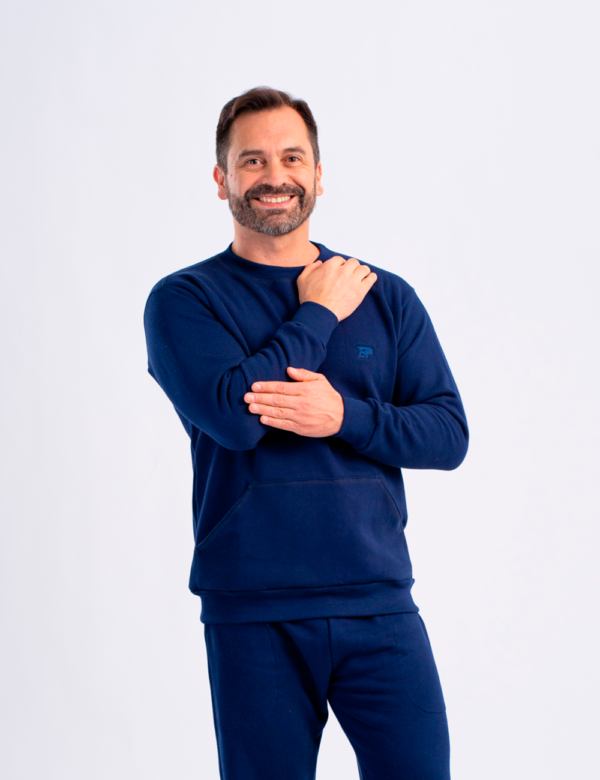 Sudadero Oversized con Bolsa Sólido