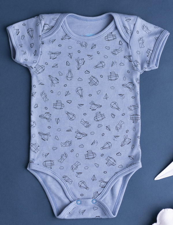 Body americano manga corta estampado lleno bebos