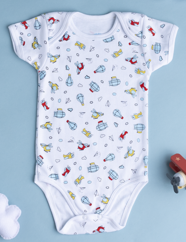 Body americano manga corta estampado lleno bebos