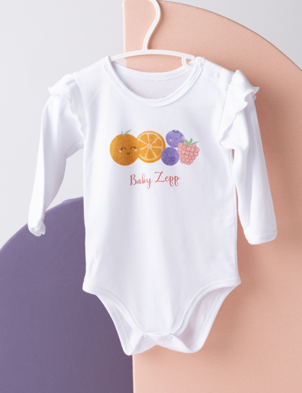 Body Manga Larga Estampado Focalizado