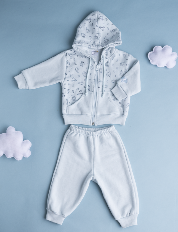 Conjunto Afelpado Estampado Lleno