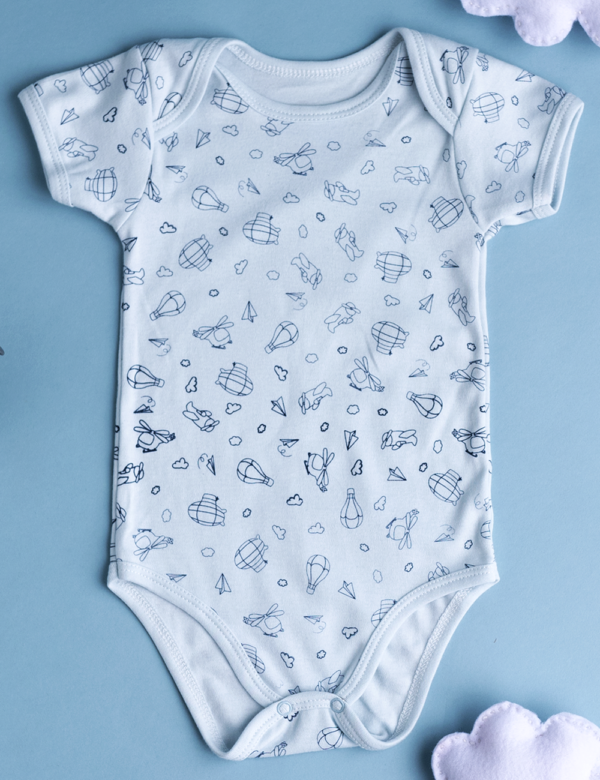 Body americano manga corta estampado lleno bebos