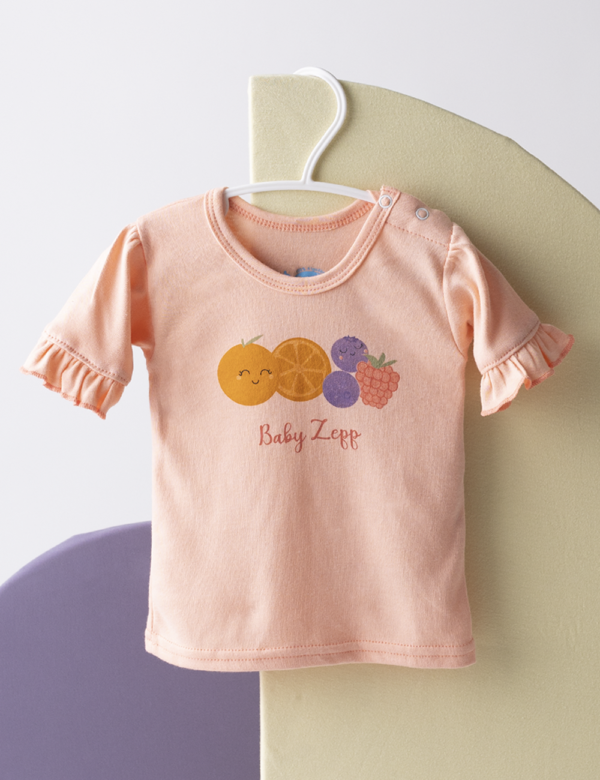 Blusa Manga Corta Estampado Focalizado